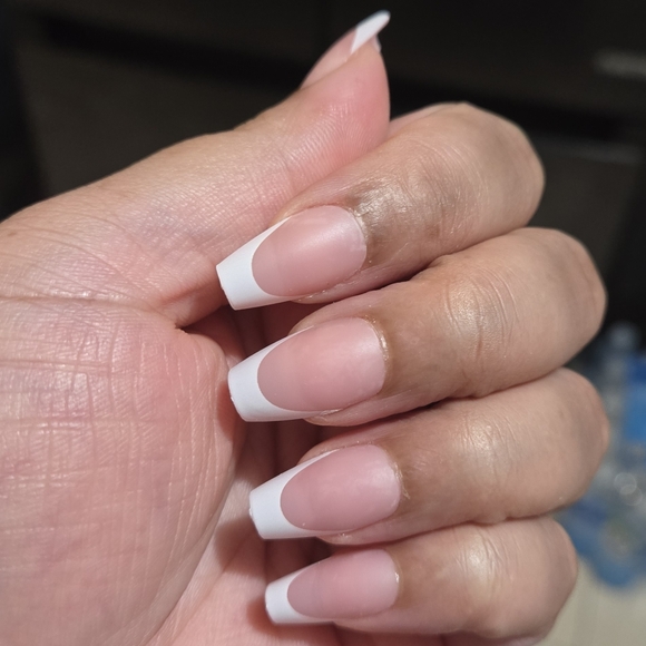 30 Pcs French Manicure Nail Set - Picture 1 of 6